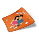Nosečnost nalepka za avto oranžna