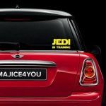 Jedi in training nalepka za avto, star wars nalepke za avto