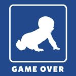 Game over dojenček, majica z lastnim napisom - slika 2