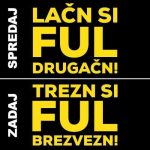 Lačn si ful drugačen, majica z obojestranskim tiskom - slika 2