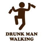 Drunk man walking, majica - slika 2