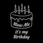 Blow me it's my birthday, majica - slika 2