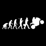 Motorist evolucija, moška majica - slika 2