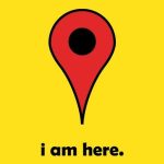 I am here google maps, majica - slika 2