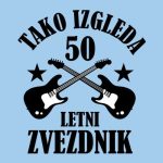 Tako izgleda 50. letni zvezdnik, majica z lastnim napisom - slika 2
