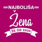 Najboljša žena že od, ženska majica z lastno letnico - slika 2