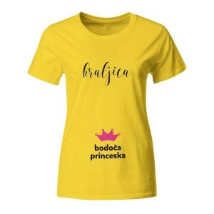 Kraljica bodoča princeska, majica za nosečnice