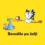 Štorklja, majica z lastnim napisom - slika 2