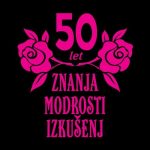 50 let znanja modrosti in izkušenj, ženska majica - slika 2