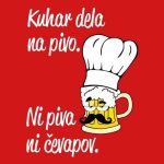 Kuhar dela na pivo, majica - slika 2