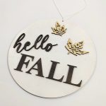 Hello Fall tablica za vrata, 30 cm