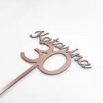 Personaliziran cake topper z imenom in številko - slika 2