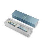 Nalivno pero Parker IM Rituals zeleno/moder z gravuro